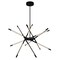 Cwi Lighting Oskil LED Integrated Chandelier With Black Finish 1375P31-6-101 - alternate 4